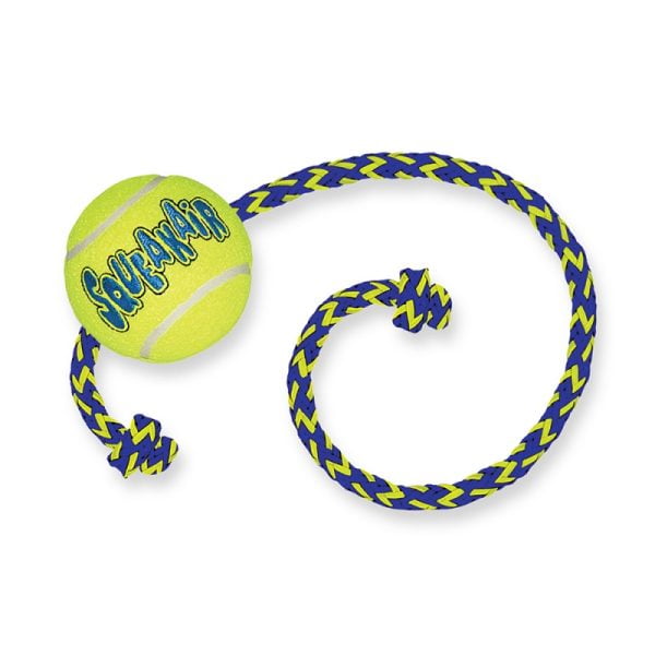 Squeakair Tennis with rope Medium