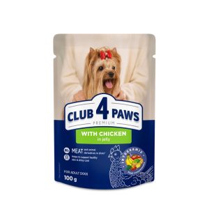 CLUB4PAWS Adult Small Breeds με Κοτόπουλο σε ζελέ 100gr