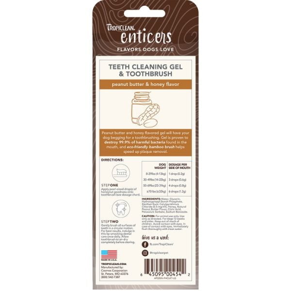 Teeth Cleaning Gel Peanut Butter And Honey - Image 2
