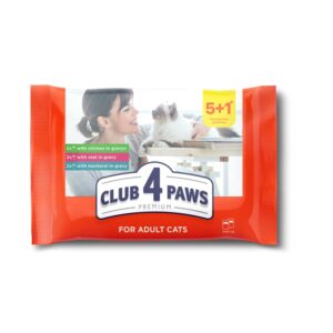 CLUB4PAWS Adult σε σάλτσα 5+1x80gr