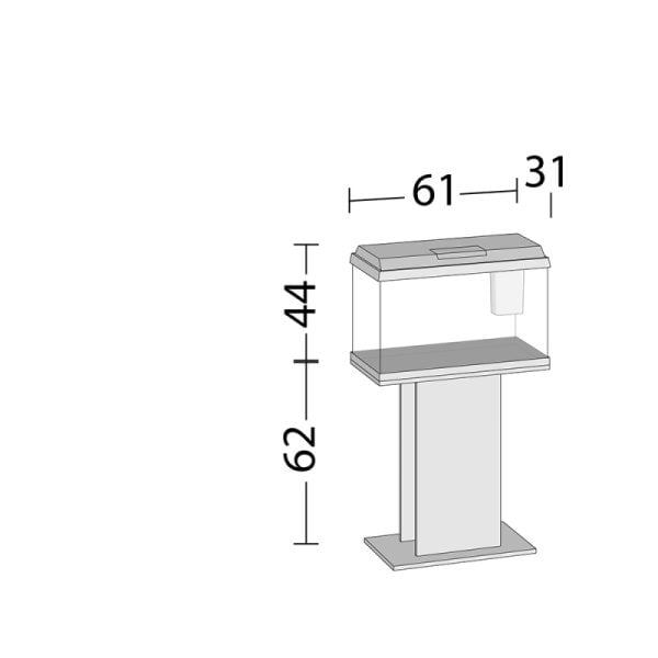 Έπιπλο χωρίς ντουλάπι Primo Μαύρο 61x31x63 - Image 3