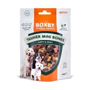 BOXBY Puppy - Adult / Trainer Mini Bones - Κοτόπουλο/Αρνί/Μοσχάρι
