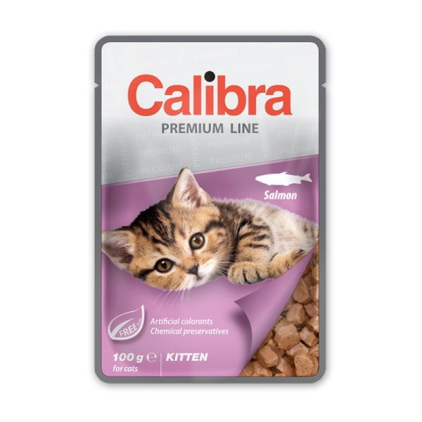 Calibra Cat pouch Premium Kitten Salmon