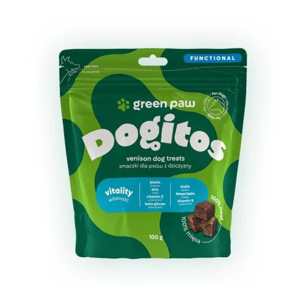Dogitos vitality -
Λιχουδιές Ενίσχυσης Ζωτικότητας με 100% Ελάφι 100gr