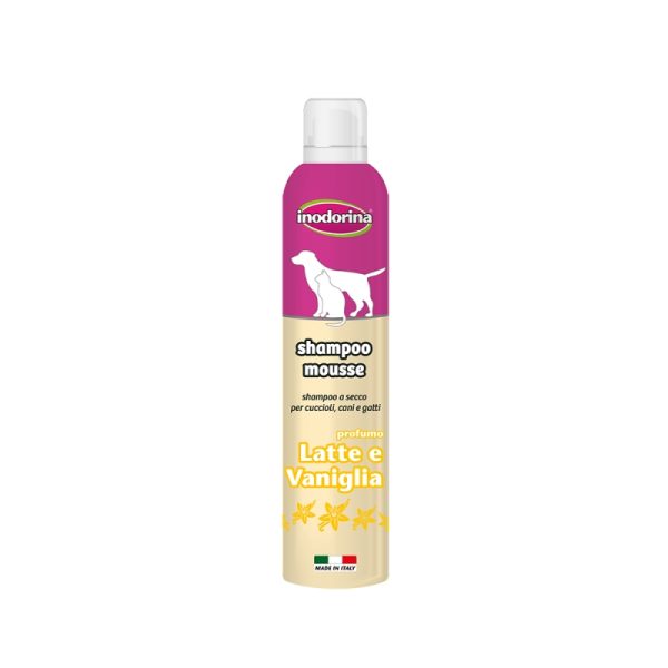 INODORINA Σαμπουάν σε μορφή αφρού 300ml - Άρωμα Γάλα & Βανίλια.