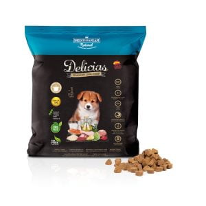 Ημίυγρη τροφή Delicias για κουτάβια 800gr