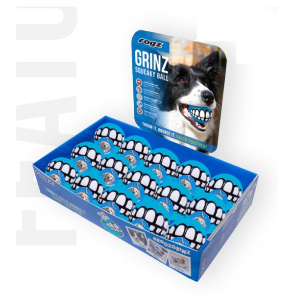 Παιχνίδι Σκύλου Grinz Shipper box 15 squeaky ball - Image 2