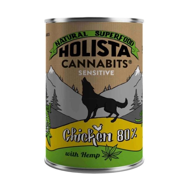 Holista Cannabits κονσέρβα - Κοτόπουλο Sensitive (Για σκύλους με ευαισθησία στο γαστεντερικό σύστημα)