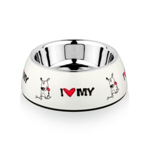 Μπωλάκι DIVA BOWL I LOVE MY DOG λευκό