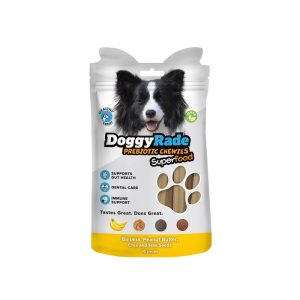 Doggy Rade Prebiotics Chewy Πρεβιοτικές Λιχουδιές με μπανάνα, φυστικοβούτυρο και σπόρους Chia