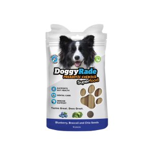Doggy Rade Prebiotics Chewy Πρεβιοτικές Λιχουδιές με βατόμουρο, μπρόκολο και σπόρους Chia
